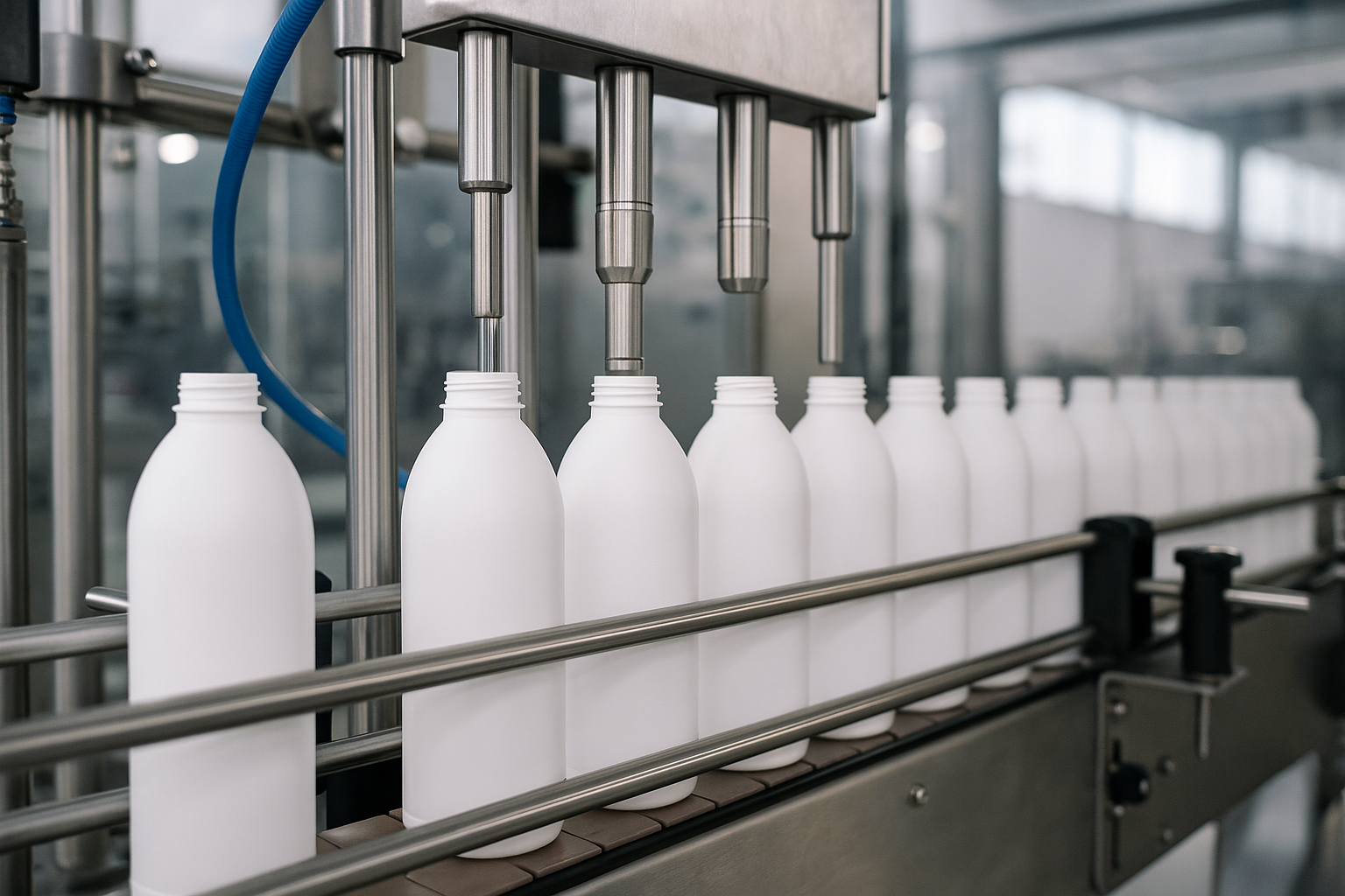 Automatisierte Abfülllinie für Flüssigkeiten